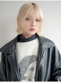 ハイトーン ブリーチ 抜きっぱなしブロンド 外ハネ【天神大名】