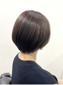 大人の丸みショートボブ/髪質改善ケアカラー/30代40代50代