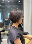 ショート/ハイライトカラー/白髪/白髪ぼかし/くびれヘア/大宮
