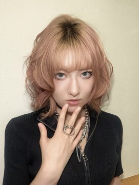 ハチ(HACHI) ブリーチ2回でじゅんわりピンク