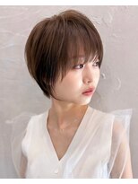 コピュラ コピュラカワゴエ(COPULA)&nbsp;デザインカラーレイヤーカットウェットヘア夏オリーブベージュ