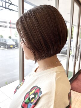 シンク 豊中店(sync) ショートカット/ベージュカラー/艶カラー