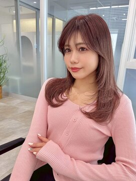 ビームズ トータルビューティー 西中島店(Bee ms Total Beauty) ゆるふわロングベージュカラーブリーチしない透明感カラー