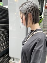 ケンジ 横浜(KENJE) ボブ/地下風カラー/オリーブグレージュ/髪質改善ストレート