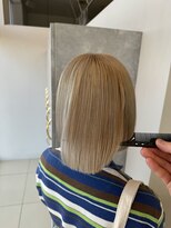 アース コアフュールボーテ 東松山店(EARTH coiffure beaute) シルクストレート _酸性ストレート_髪質改善_ボブ
