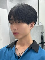 エルマーク 本山(L-MARK)&nbsp;マッシュヘア/黒髪/メンズカット/men's/フェザーパーマ