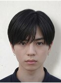 シースルーコンマバングマッシュレイヤーツーブロック刈り上げ
