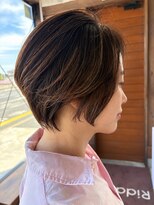 リドル ヘアー 駒生店(Riddle HAIR)&nbsp;重く見せない立体感ハイライトショート