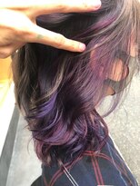 ビヨンドイー(beyond E)&nbsp;ピンクパープルランダムイヤリングカラー