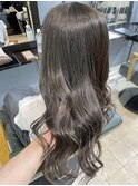 アッシュグレー×ロング