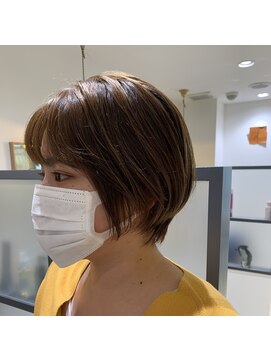 プリマ アンジュ 中目黒店(PRIMA ange) 大人可愛い20代30代小顔丸みショートボブこなれヘア【中目黒】