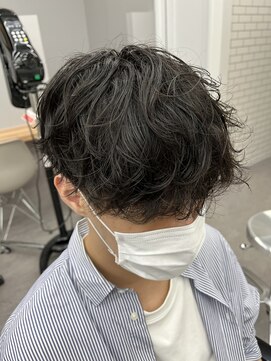 オムデュー(HOMME DEUX) 【YUKI】スパイラルパーマ×無造作マッシュ