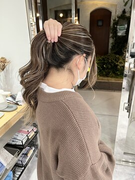 レディアル 大宮(REDEAL ope.) 【ハイライト】ベージュハイライトバレイヤージュ