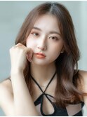 艶髪スタイル/小顔ヘア/大人可愛い/くびれヘア/韓国風