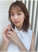 大人かわいい小顔レイヤー/顔まわりレイヤー/シースルー前髪