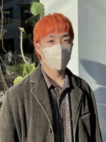 パークレーン アイス イヴェン(park lane ICI yeven)&nbsp;キャロットオレンジ♪ ケアブリーチ　デザインカラー　　YUKI