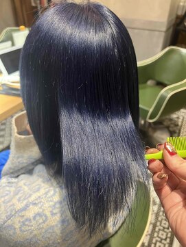 アース 綱島店(HAIR&MAKE EARTH) 10代20代30代大人可愛い韓国ヘア透明感ブルーブラック