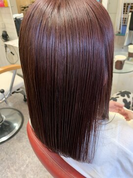 ロマンヤカタ ファース(ROMAN YAKATA fars) 髪質改善 イルミナカラー ピンクブラウン@田代6/30