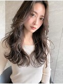 レイヤー ロング 前髪カット 髪質改善