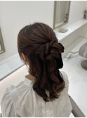 おだんごハーフアップ