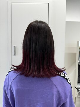 イース バイ アンブルリュクス 北千住(Ease by amble luxe) 毛先パープル