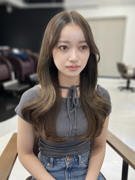 ハピネス 梅田茶屋町店(HAPPINESS) 韓国くびれロング レイヤーオルチャン小顔前髪 艶髪 髪質改善