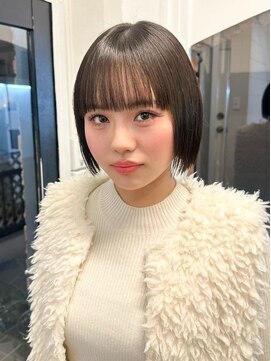 ラレイ ハラジュク(Lalei harajuku) 【白石】顎上ぱつっとボブ/10代20代30代40代