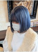 #ネイビーカラー#ブルーカラー#髪質改善トリートメント
