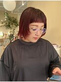 ショート顔まわりデザインカット