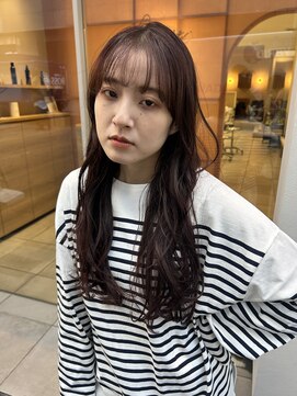 メルト 西梅田店(melt) #暖色カラー×レイヤーロングパーマ