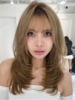 ヘアーサロングランデ(HAIR SALON GRANDE)&nbsp;ハイライトカラーミルクティーベージュレイヤーカット