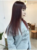 ワインレッドカラー◯
