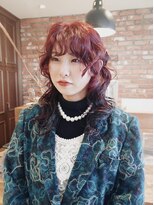 ボコカ(bococa)&nbsp;【macana指名】ウルフパーマ レイヤーパーマ ボルドー