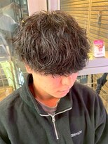 ワンズナゴヤ 名古屋栄店(ONE's NAGOYA)&nbsp;韓国マッシュスペインカールスパイーキーショートブルーブラック