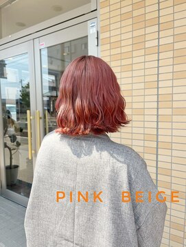 ヘアメイク アリエス 岩切店(HAIR MAKE aries) ピンクボブ