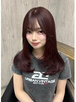 ラフィット 香椎(lafit)&nbsp;ブリーチなしCherry red♪