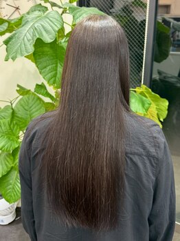 ラスル(RUSTLE)の写真/『自然さ！』がでる仕上がりにこだわった縮毛矯正。お客様とRUSTLEがタックを組み理想のスタイルを叶えて☆