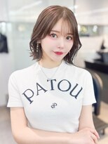 アルバム 渋谷パルコ(ALBUM)&nbsp;くびれヘア顔周りレイヤーミルクティーホワイトベージュ_F0036