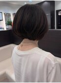 首元すっきりショートボブ
