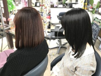 あかね美容室 田上店の写真/【駐車場有】嬉しい価格プチプラサロン☆女性stylistだから相談しやすく丁寧な気遣いや接客が人気の秘密♪