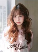ロング前髪カット顔周りレイヤーおくれ毛_F30464