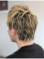 ウィスカーヘアー(whisker hair)&nbsp;メンズハイライトカラー　抜きっぱなし