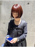 ミニボブ×レッドカラー