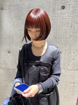 プール(pour.)&nbsp;ミニボブ×レッドカラー