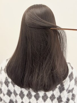 ローネス ギンザ(LONESS ginza) ロングレイヤー/ハッシュカット/ヘーゼルブラウン/透明感カラー