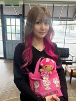 ヴィヴィ(VIVIE)&nbsp;ケアブリーチインナーカラービビットピンクデザインカラー小顔