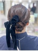 綺麗めシニヨン