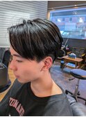 黒髪/ナチュラルセンターパート