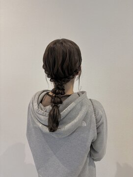 アンソメット 上津店(UN SOMMET) ふわふわ編みおろしアレンジ