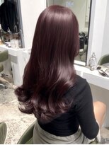 ネハス 名古屋栄店(nehus.)&nbsp;ワインレッドバーガンディブリーチなしダブルカラーレイヤー